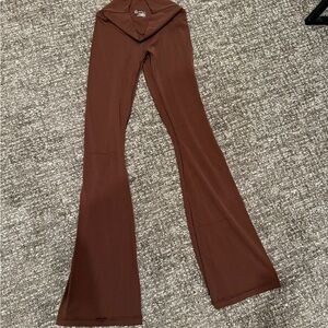 Aerie Rich Brown Flare Pants